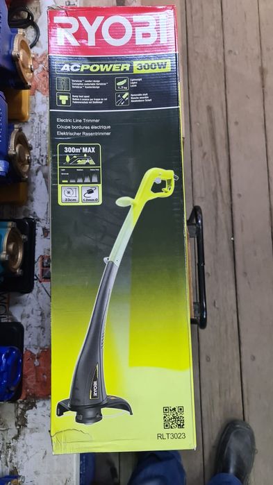 Коса RYOBI, триммер электрический, газонокосилка
