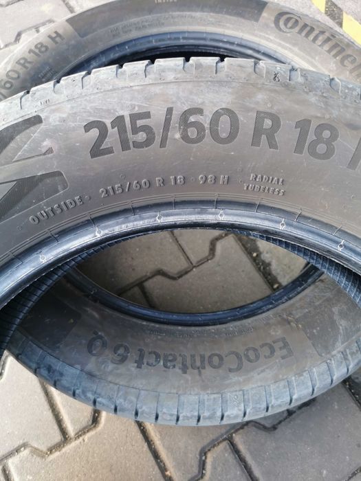 Vând cauciucuri de vara Continental 215/60/R18 98H, 2025