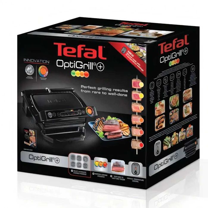 Гриль электрический Tefal Optigrill+ GC712834, гарантия 1 год!