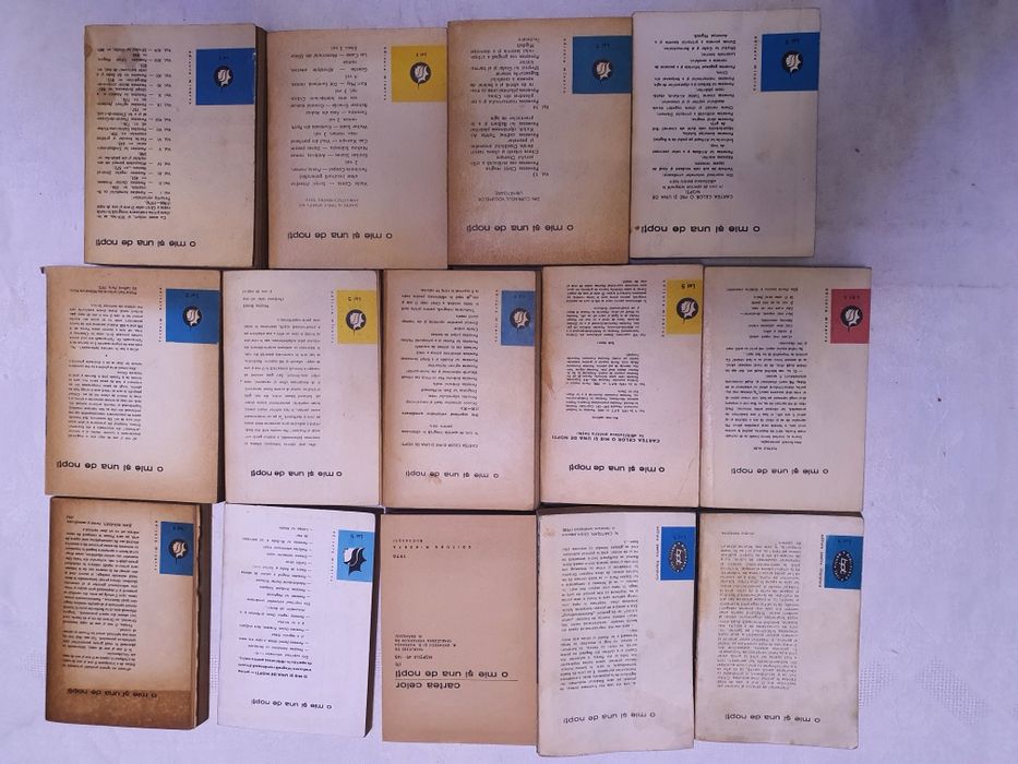 1001 de nopti prima editie integrala 14volume Basme Arabe,Turcesti etc