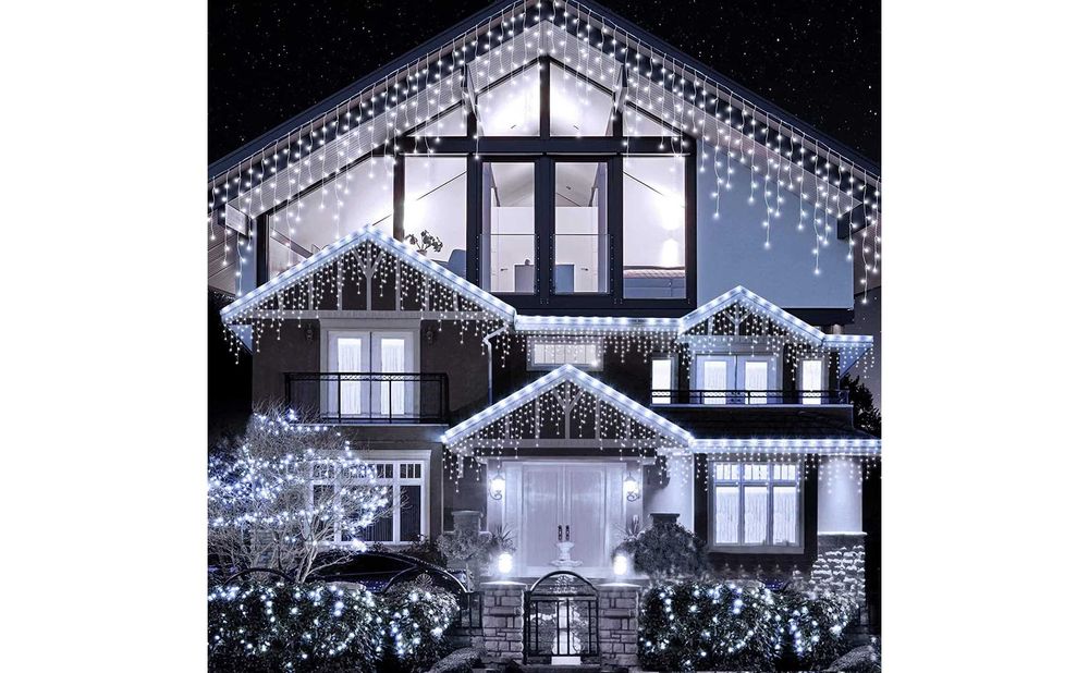 Instalatie 50m Turturi FLASH FIR GROS interconectabile alb cald rece