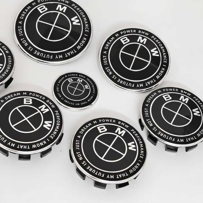 Set 7 sigle embleme BMW Negru, Alpina, M, Rosu