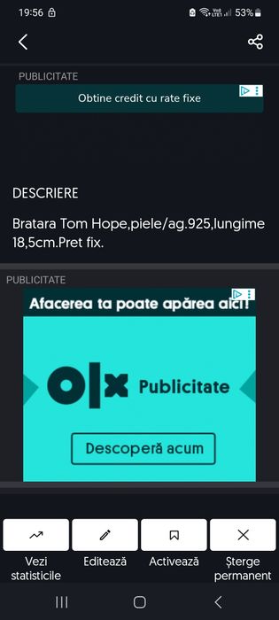 Impletire piele /ag.Tom Hope