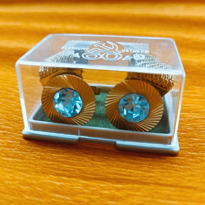 Запонки СССР золочёные