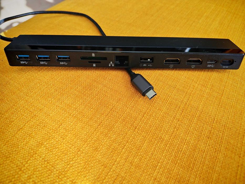 Docking Station 12-în-1 NewQ USB-C – Dual HDMI 4K, PD 100W, Gigabit