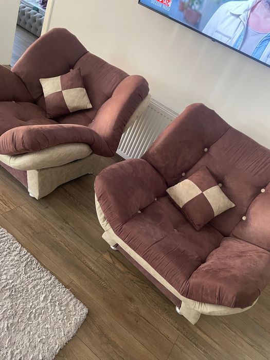 SUPER PRET‼️ Vand canapea cu 2 fotolii