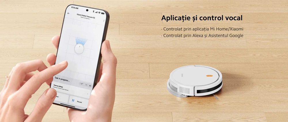 Xiaomi Robot Vacuum E5 Robot aspirator, set complet, cu cutie.