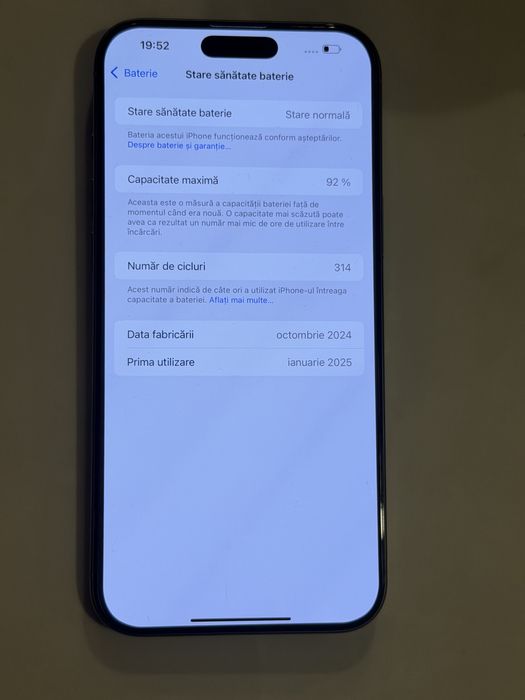 Iphone 16 pro max 256 /baterie 92%