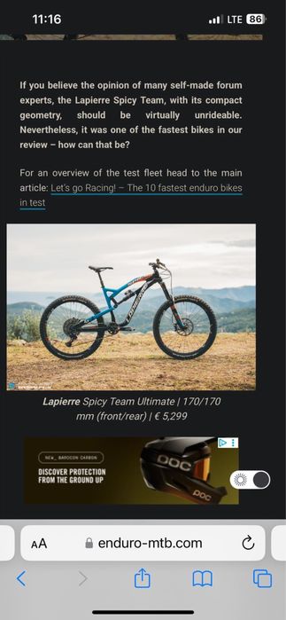 Lapierre  spicy team racing.enduro