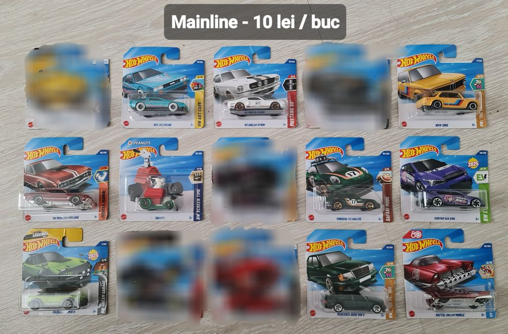 Hot Wheels - diverse machete Mainline / TH / Themed