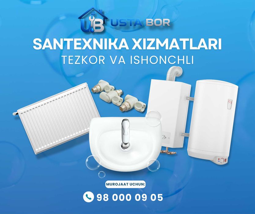 Santexnika xizmatlari | Sifat va Ishonch bir joyda