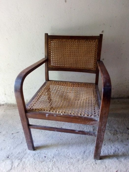 Кресло, дърво и ратан