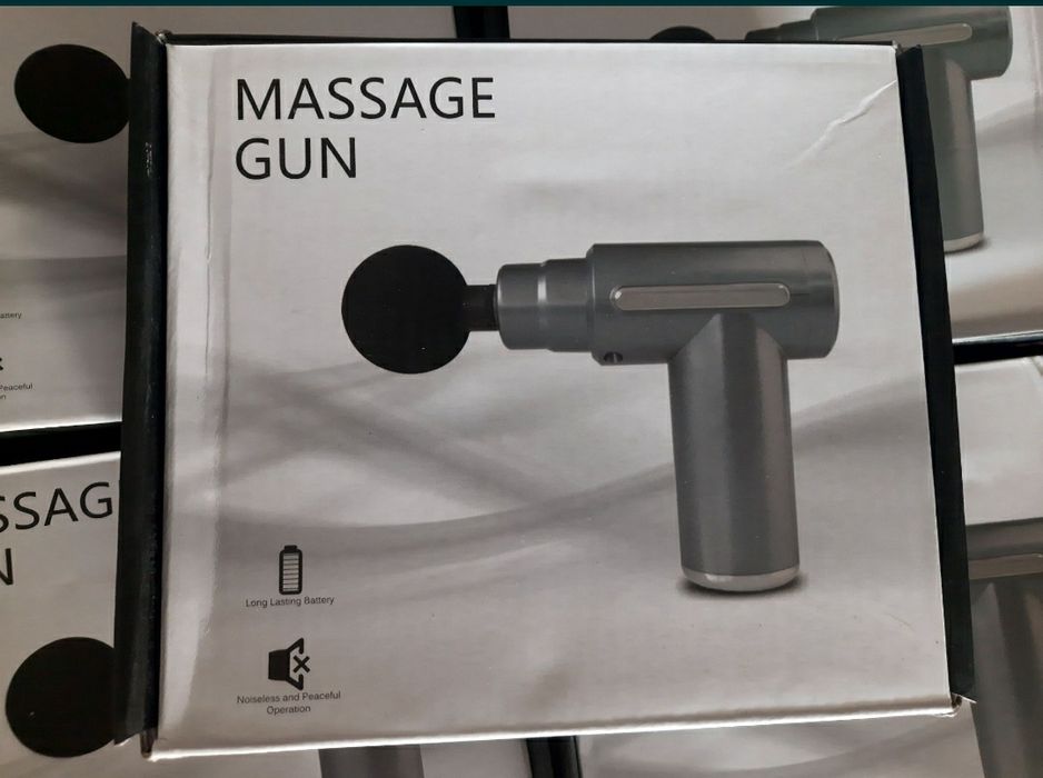 БЕПУЛ Доставка, Массажный-пистолет для тела Massage Gun, с 4 насадками
