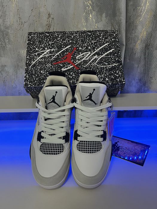 Nike Air Jordan 4-Military Black-VERIFICARE COLET