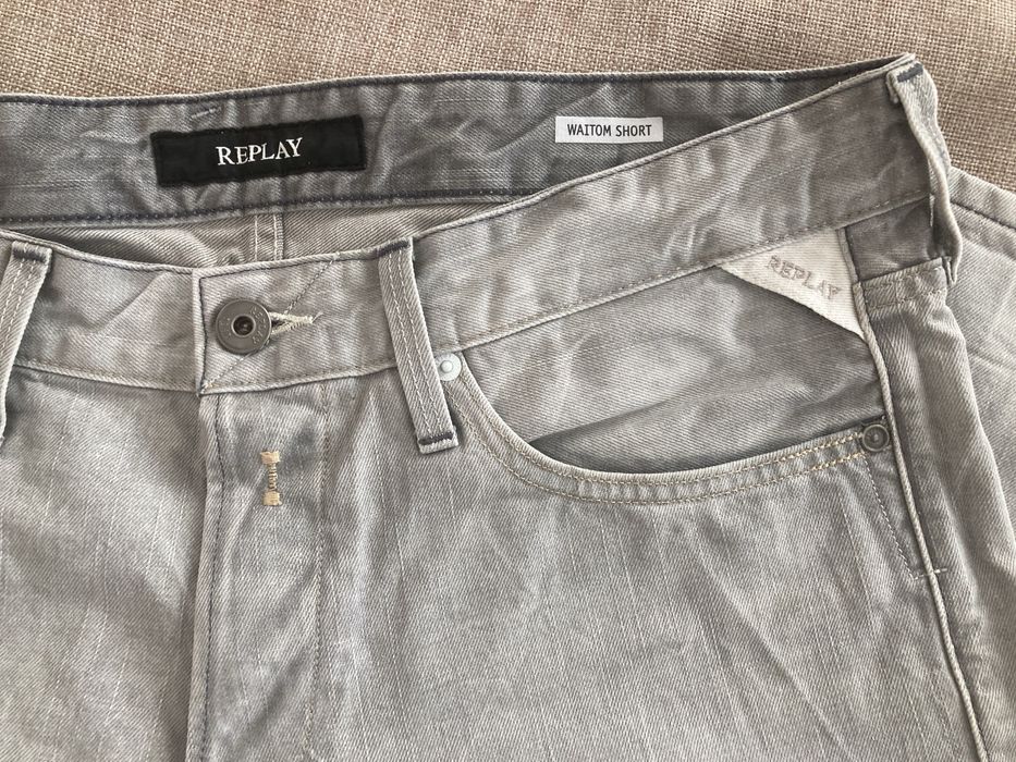 Къси мъжки дънки Replay
