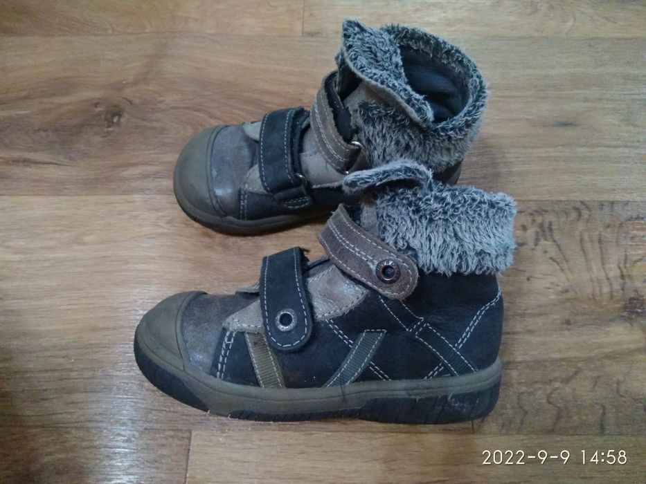 Кожаные ботинки на мальчика