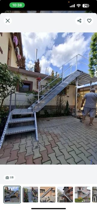 Confectionam scarii metalice zincate exterioare și pentru incendii , p