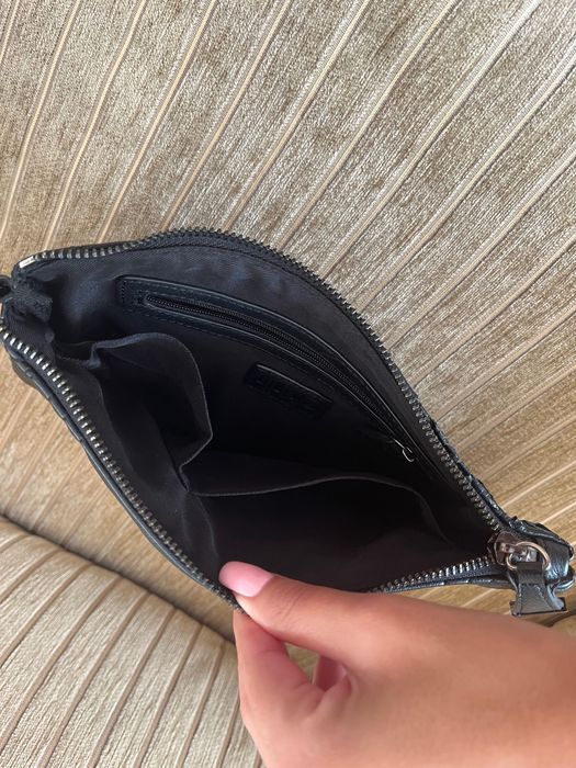 LIU JO - Черна кожена чанта/клъч