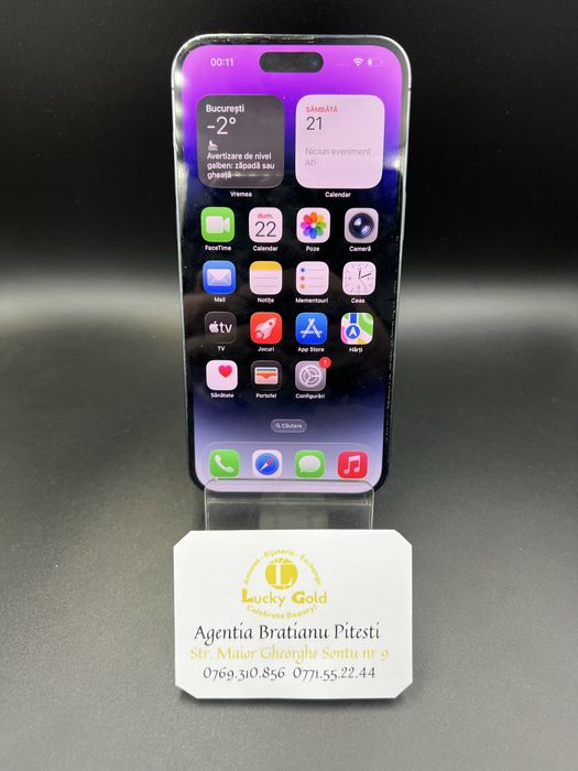 Iphone 14 pro max 256/6 gb baterie 85% cod 25158