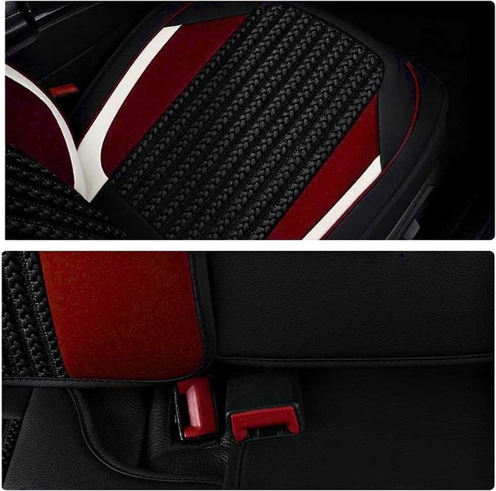 Луксозна универсална автомобилна тапицерия кожа с текстил - различни цветове