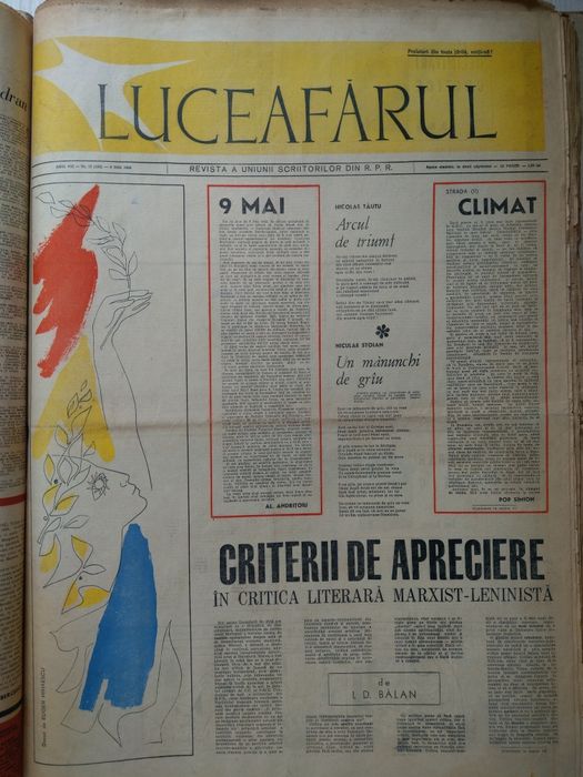 Ziare vechi-Ziarul Luceafarul 19 editii din anii 1965-1966