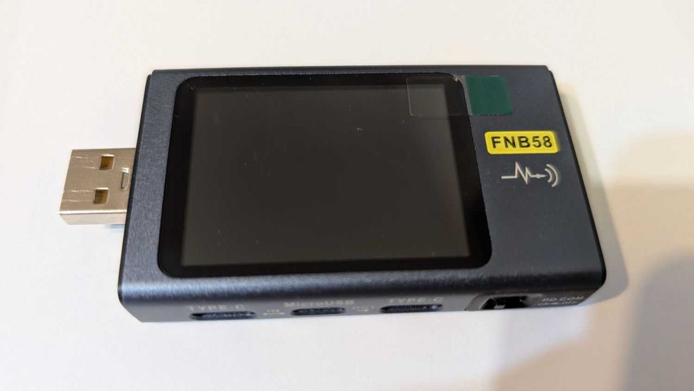 Fnirsi FNB58 USB-A și C Tester, voltmetru, ampermetru, trigger, riplu etc. Bluetooth și aplicații pentru PC și telefon