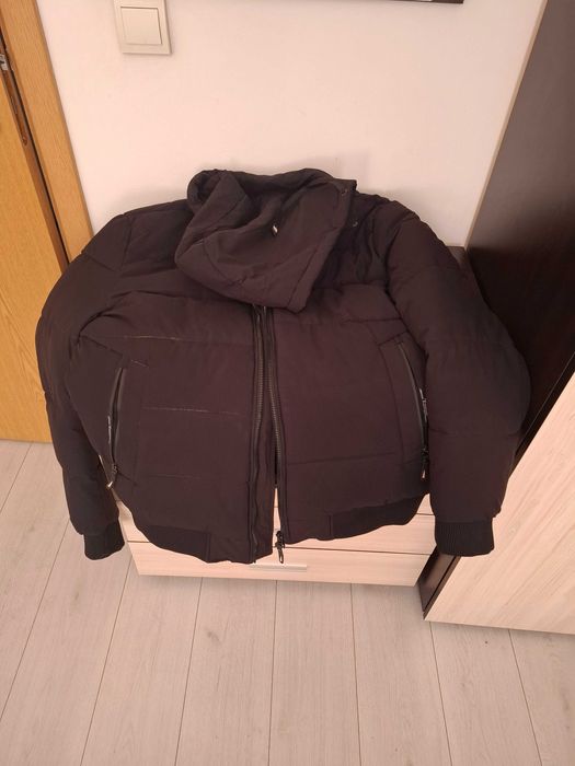 Черно дебело зимно яке