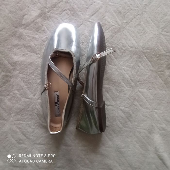 Стильные, фирменные льняные палацо  и кожанные балеткии