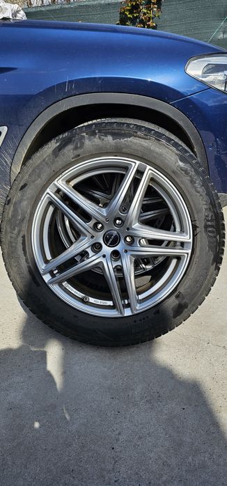 Jante BORBET R18 5x112 ET30 + senzori OEM BMW + anvelope iarnă Bridgestone – X3 X4 Q5 GLC