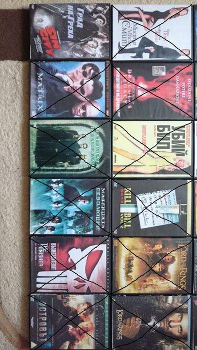 Продавам колекция ДВД филми