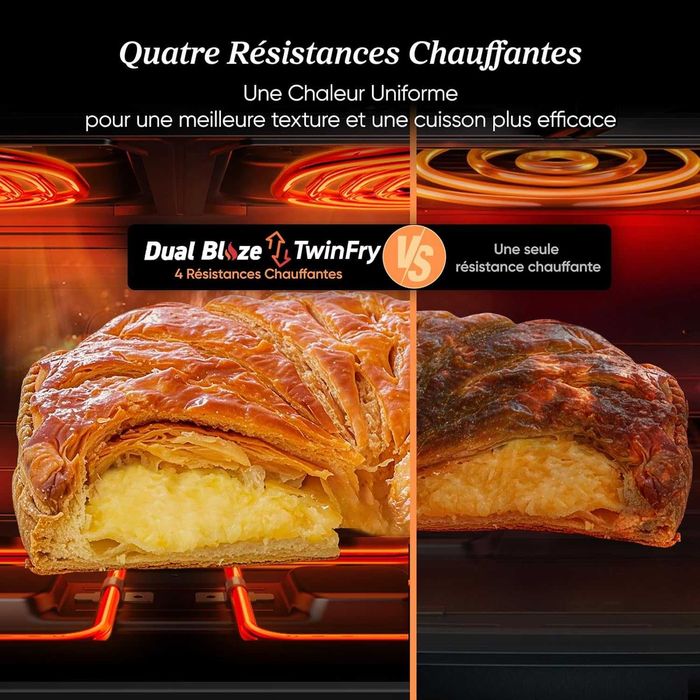 Фритюрник с горещ въздух Cosori Dual Blaze TwinFry XXL 10L ‎CAF-TF102S