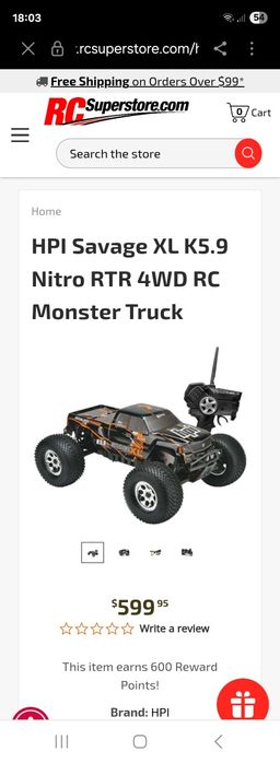 Masină cu telecomanda HPI SAVAGE XL K5,9 Nitro 4WD