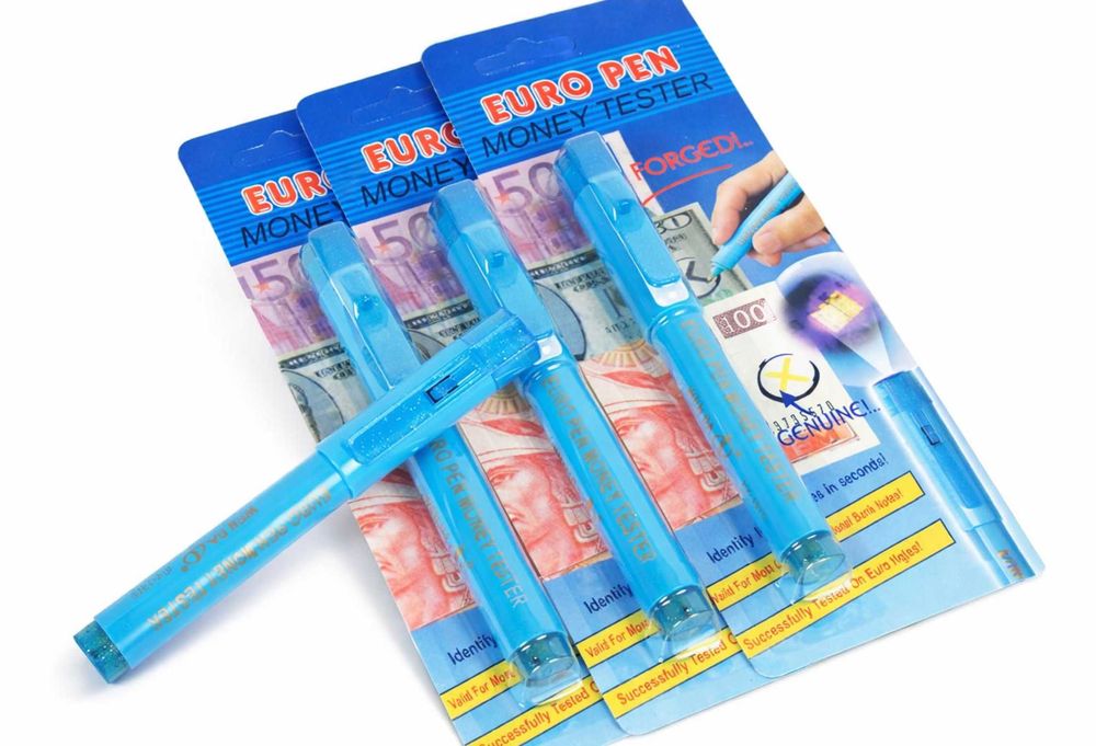 2в1 EURO SAFE PEN  –  Маркер за фалшиви пари | Писалка за евро 2 в 1