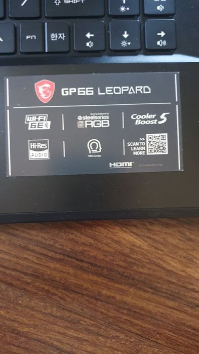 MSI GP66 Leopard 11UG
11th Gen Intel® Core™ i7-11