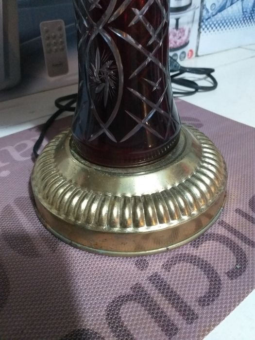 Veioza din Cristal Rubin Gravata Manual