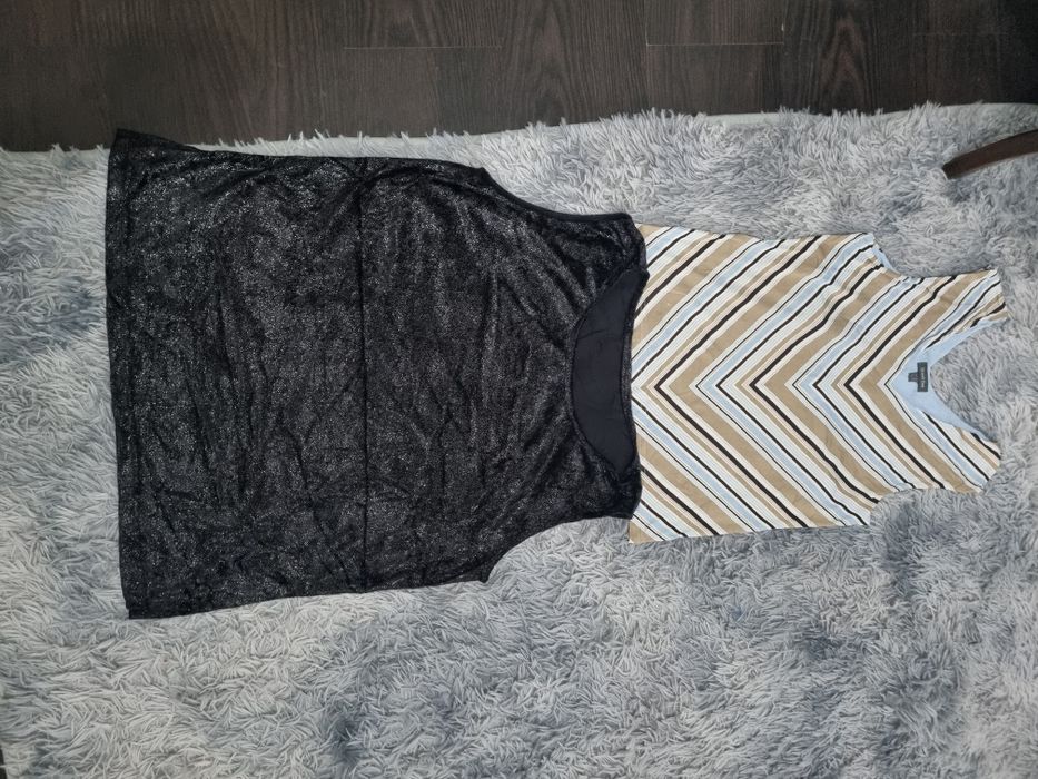 Lot 9 bluze / tricouri / topuri damă XL