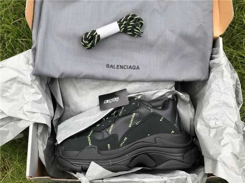 Balenciaga Triple S - Black/Dark Green/White