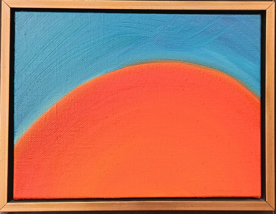 Абстрактна картина масло върху ленено платно размери 40/30 см.