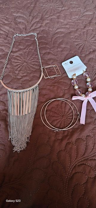 Лот нови бижута обеци, гривна,колие