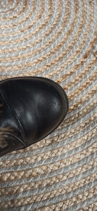 Боти / кецове, естествена кожа и пух, размер 38