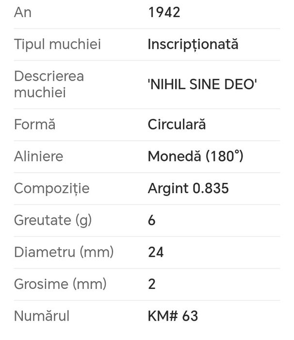 Colecție de 50  Monede de Argint  200 lei