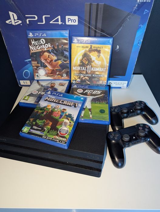 Playstation 4 Pro, полный комплект