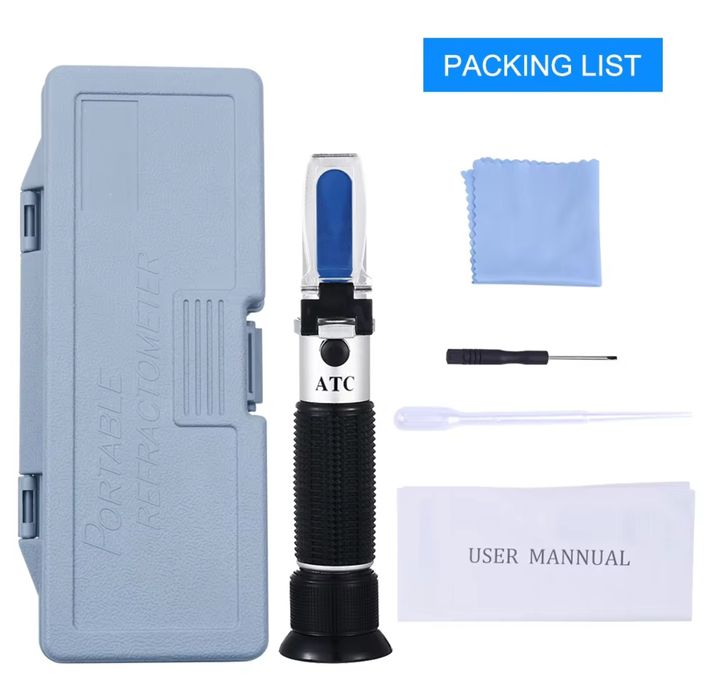 Захаромер за мед, рефрактомер за захарност, съдържание на вода