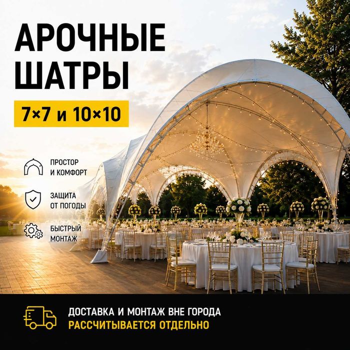 Аренда прокат шатров шатры арочный шатёр 10х10 шатёр 7х7