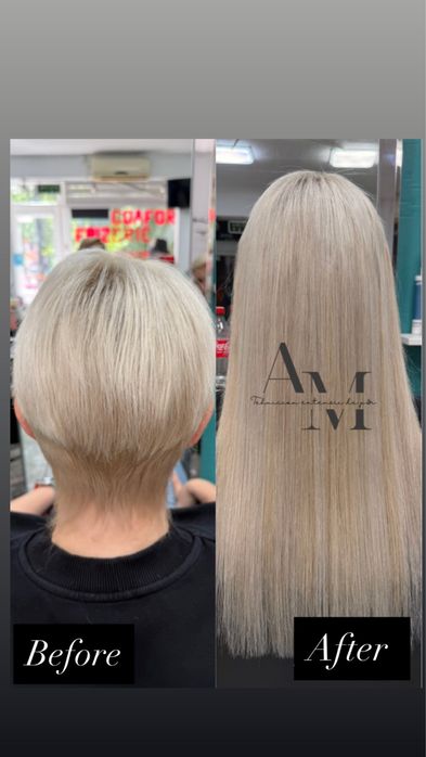 Montaj extensii de păr – volum și lungime instant