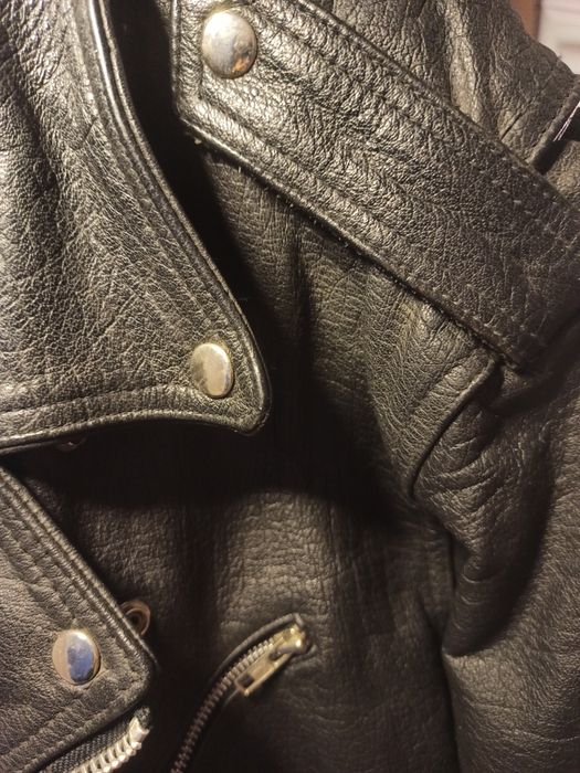 Geaca de motor (chopper) din piele pictata manual