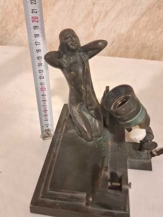 БРОНЗ Промоция АР ДЕКО МАРКИРАНА над 100 г антика статуетка пластика