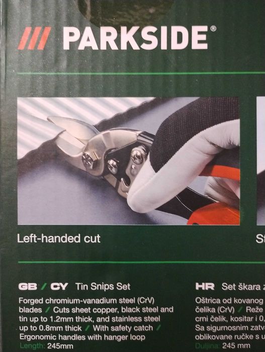 Комплект ножици за ламарина PARKSIDE ПАРКСАЙД
