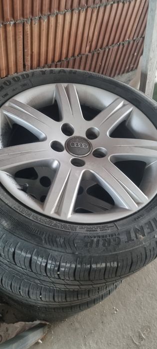 Jante originale Audi r16 5×112 cu anvelope de vara