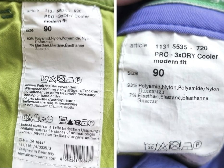 Pantaloni de golf bărbați, Alberto PRO-3xDRY Cooler - Mas 90 (L)